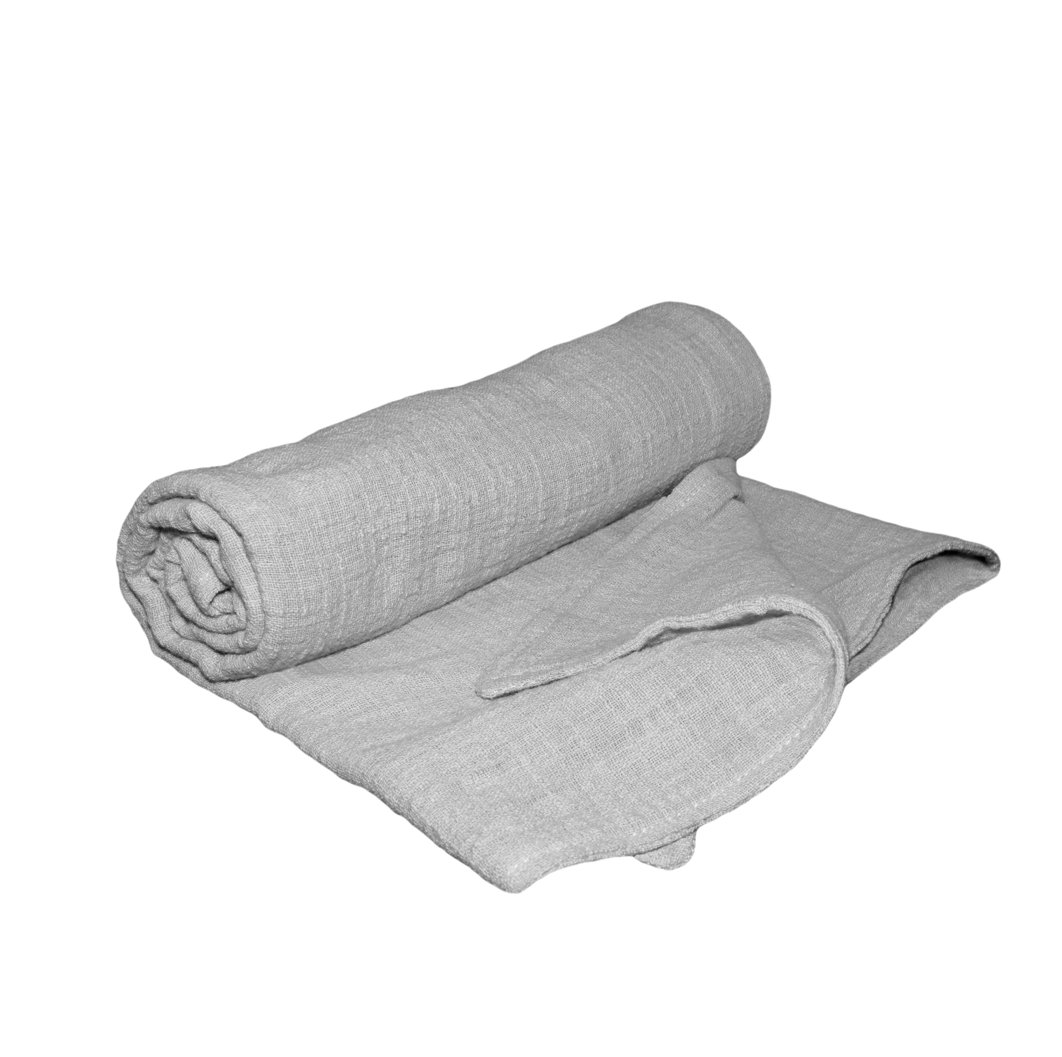 Grey Linen Blanket / Wrap Toy Shop Lily &