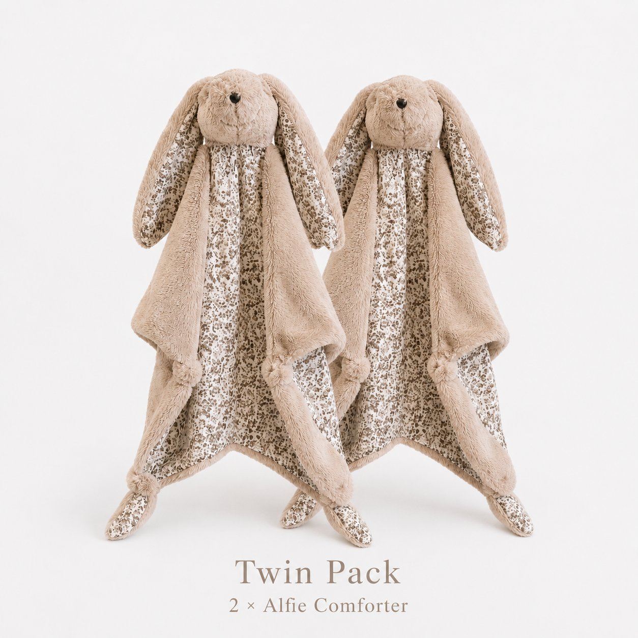 Alfie the Bunny Comforter - Twin Pack