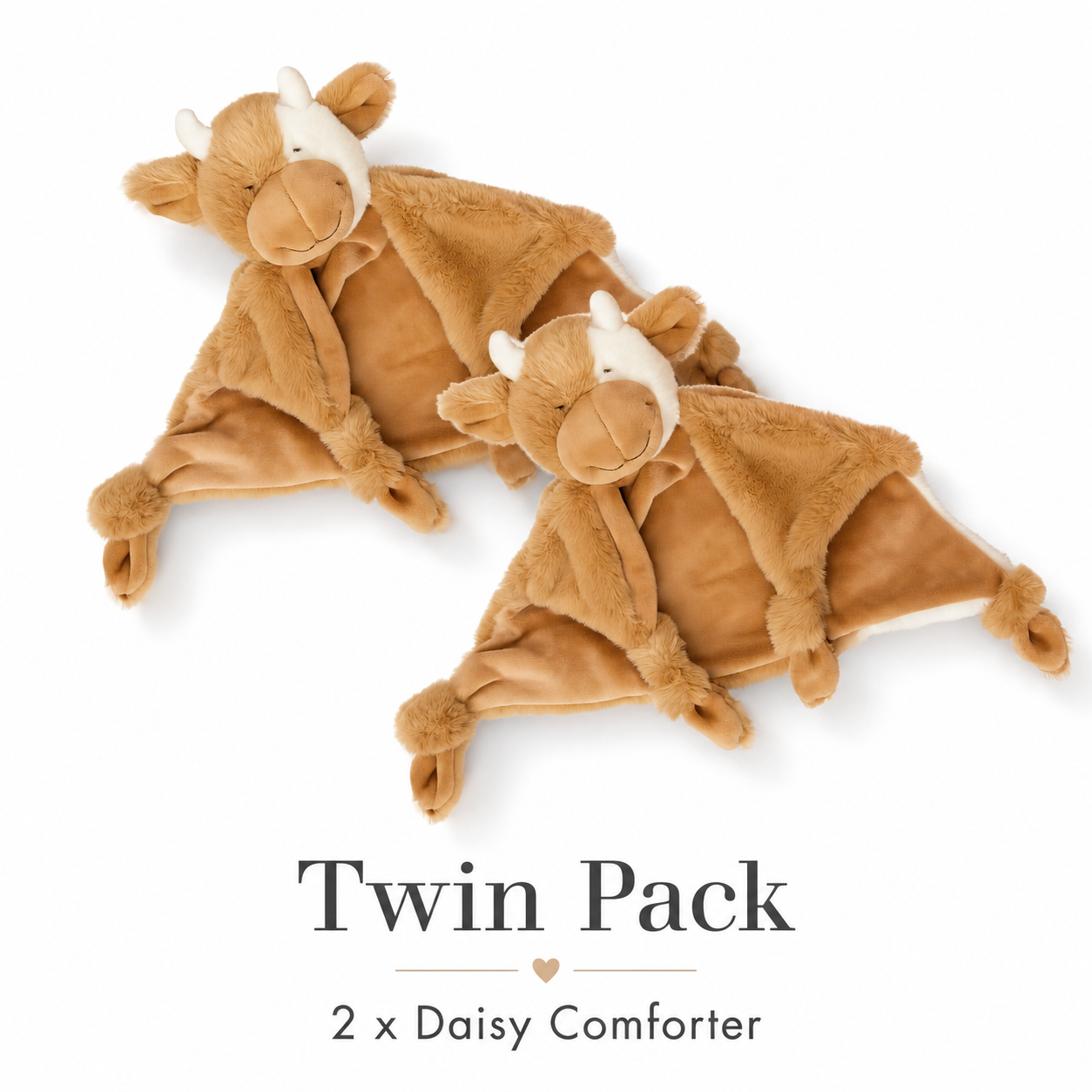 Daisy the Cow Comforter - Twin Pack
