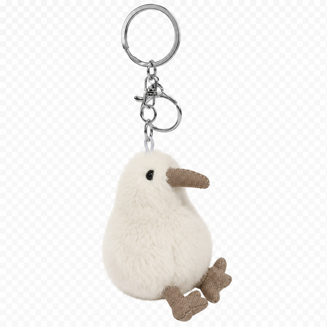 Koko the Kiwi Bag Charm - White