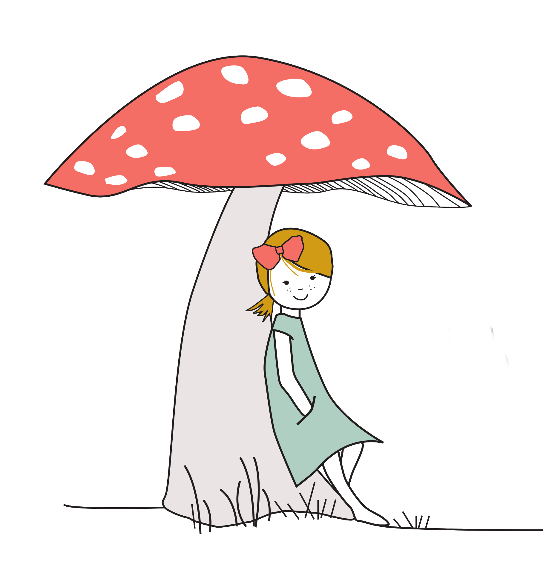 Lily under a Toadstool