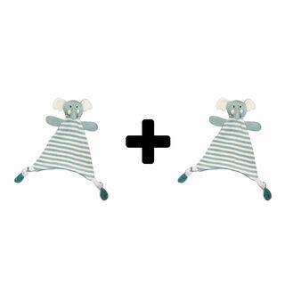 Charlie Stripey Elephant Comforter - Twin Pack