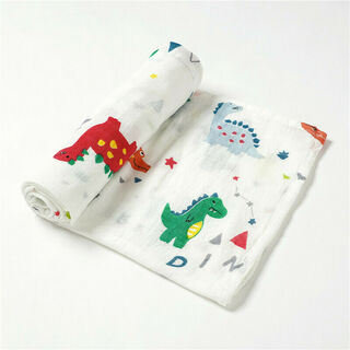 Bamboo/Cotton Muslin - Chompzilla